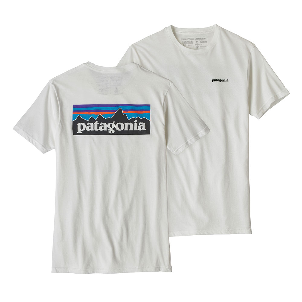 Patagonia Men's P6 Logo Organic Cotton TShirt Mountain Factor