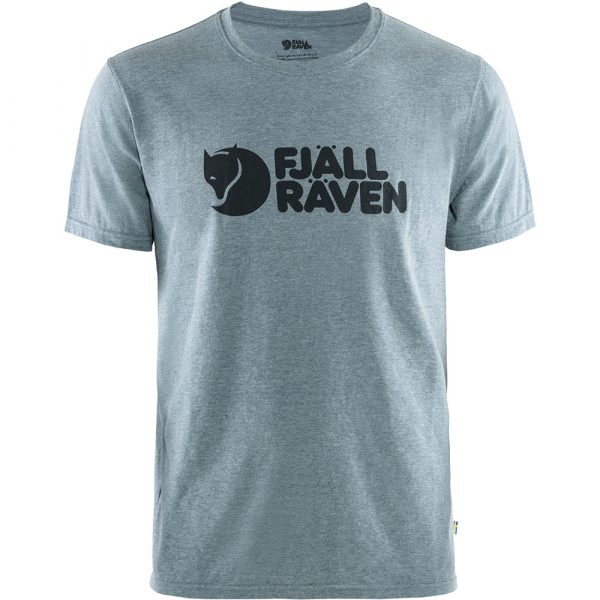 Fjallraven-Mens-Fjallraven-Logo-T-Shirts-Uncle-Blue-Melange