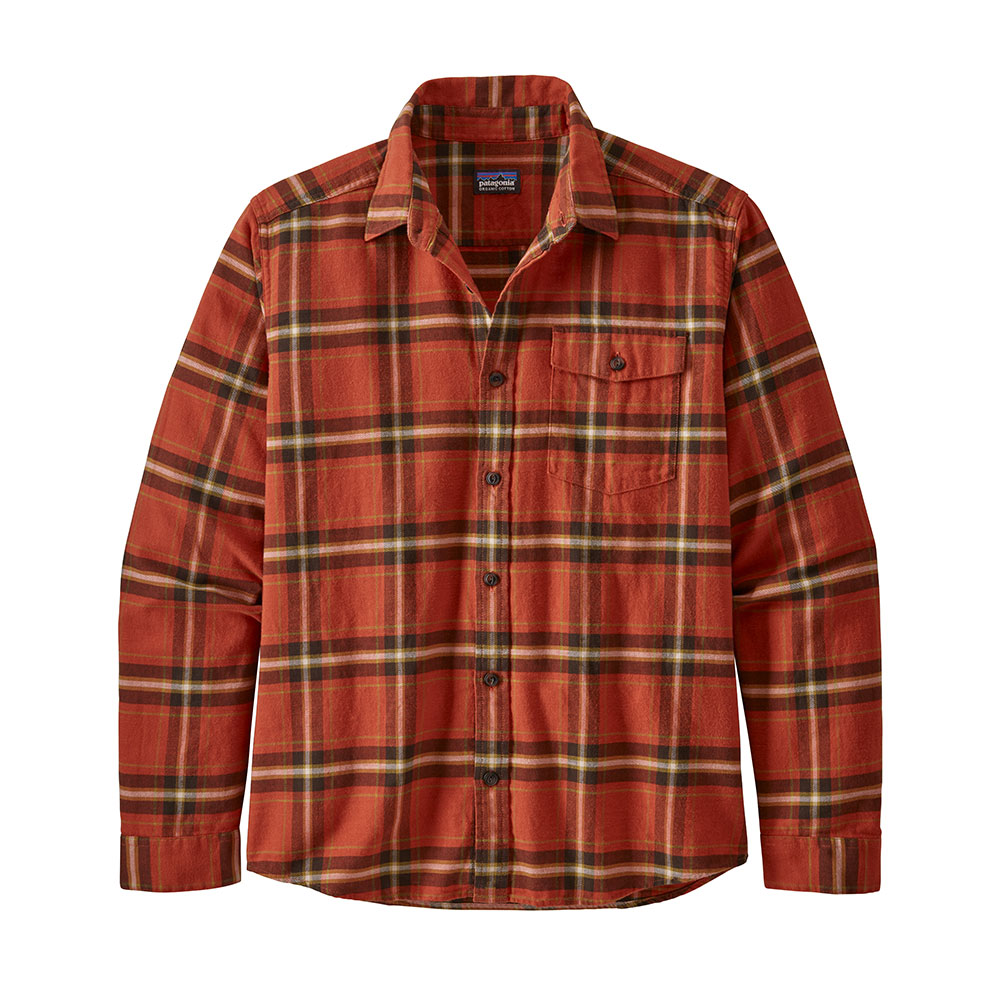 Patagonia Men's Lightweight Fjord Flannel Shirt Mountain Factor