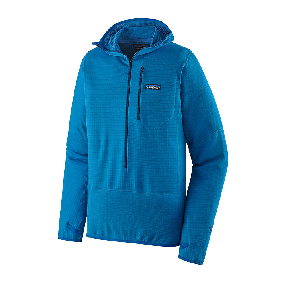 mens patagonia r1 pullover andes blue