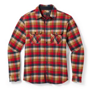 M Anchor Line Shrt Jkt Rhythmic Red Plaid SW000122K99-1-p