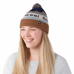 Knit Winter Pattern POM Beanie_SW0181251081_03 Navy