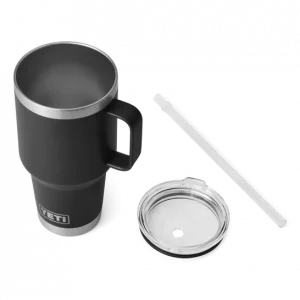 Rambler 35 Oz Straw Mug Black 1